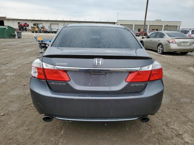 1HGCR2F52EA271632 - 2014 HONDA ACCORD SPORT GRAY photo 6