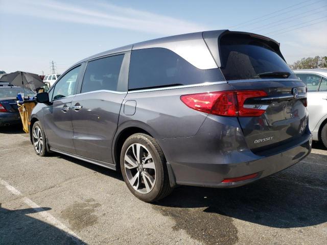 5FNRL6H85NB052938 - 2022 HONDA ODYSSEY TOURING GRAY photo 2