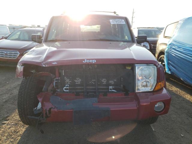 1J8HG48N16C338688 - 2006 JEEP COMMANDER RED photo 5