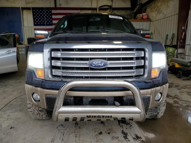 1FTFW1E60DFA18612 - 2013 FORD F150 SUPERCREW BLUE photo 5