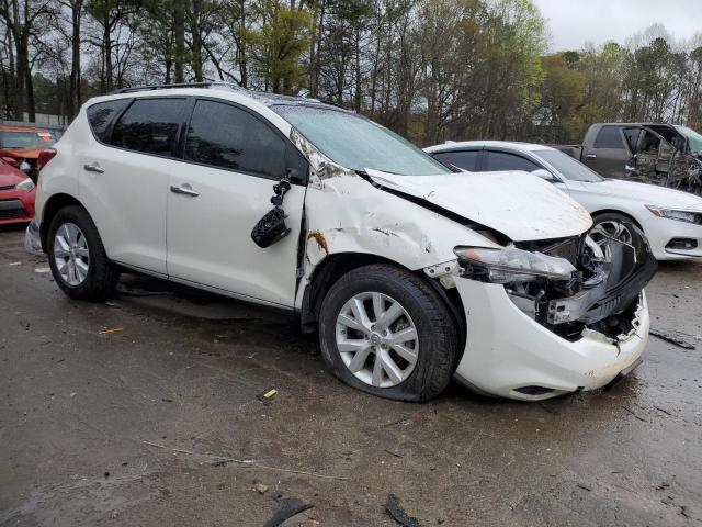 JN8AZ1MWXBW154976 - 2011 NISSAN MURANO S WHITE photo 4