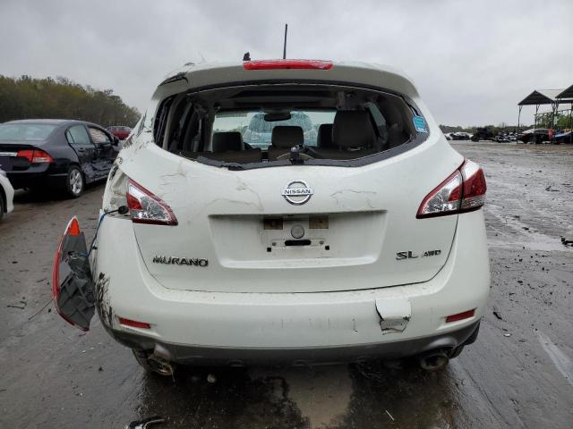 JN8AZ1MWXBW154976 - 2011 NISSAN MURANO S WHITE photo 6