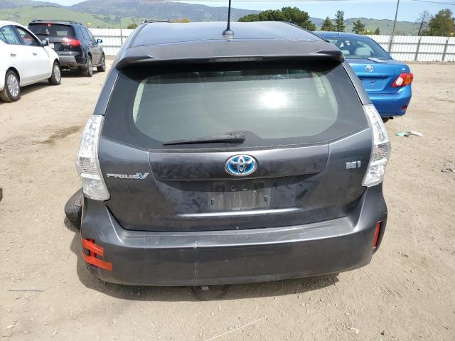 JTDZN3EU2C3089014 - 2012 TOYOTA PRIUS V GRAY photo 6