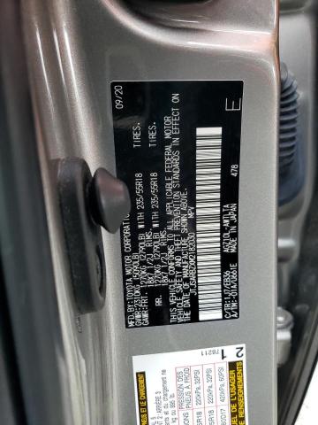 JTJSARBZXM2182030 - 2021 LEXUS NX 300 BASE ვერცხლისფერი ფოტო 12