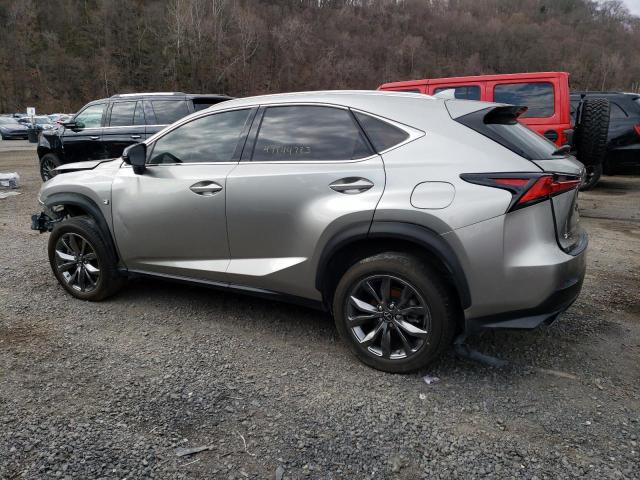 JTJSARBZXM2182030 - 2021 LEXUS NX 300 BASE ვერცხლისფერი ფოტო 2