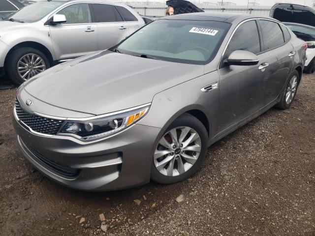 5XXGU4L35GG114651 - 2016 KIA OPTIMA EX GRAY photo 1