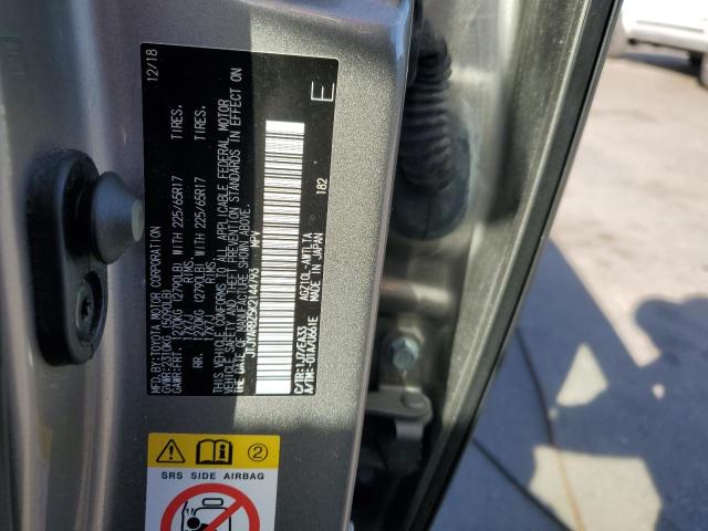 JTJYARBZ5K2144793 - 2019 LEXUS NX 300 BASE ვერცხლისფერი ფოტო 13