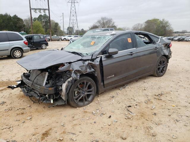 3FA6P0LU8JR248850 - 2018 FORD FUSION SE HYBRID GRAY photo 1