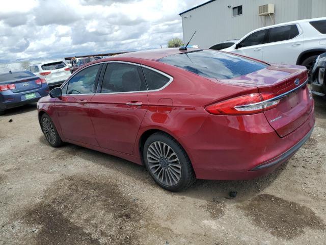 3FA6P0HD1HR343608 - 2017 FORD FUSION SE RED photo 2