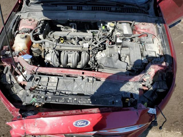 3FA6P0H72FR254847 - 2015 FORD FUSION SE RED photo 11