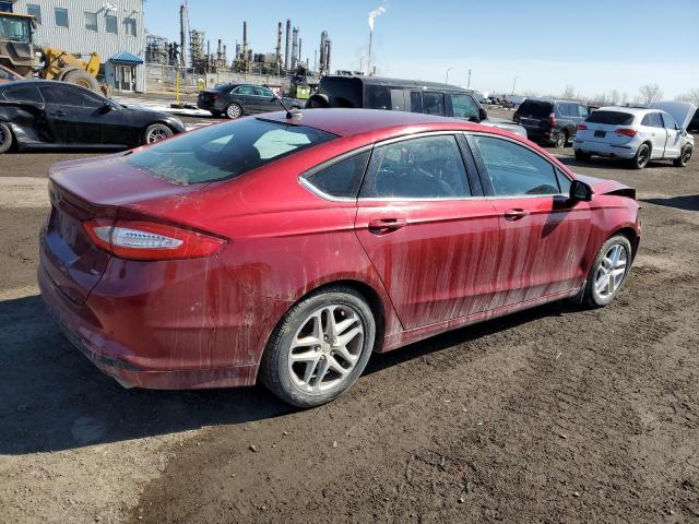 3FA6P0H72FR254847 - 2015 FORD FUSION SE RED photo 3