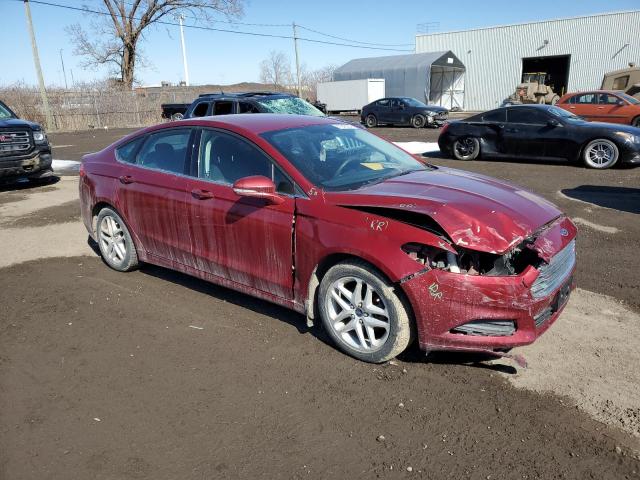 3FA6P0H72FR254847 - 2015 FORD FUSION SE RED photo 4