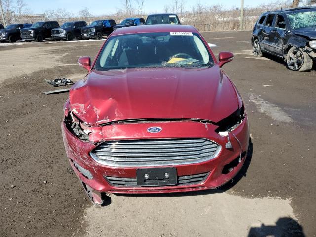 3FA6P0H72FR254847 - 2015 FORD FUSION SE RED photo 5