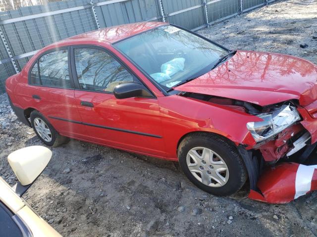 1HGES16355L008965 - 2005 HONDA CIVIC DX VP RED photo 4