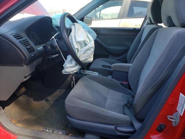 1HGES16355L008965 - 2005 HONDA CIVIC DX VP RED photo 7
