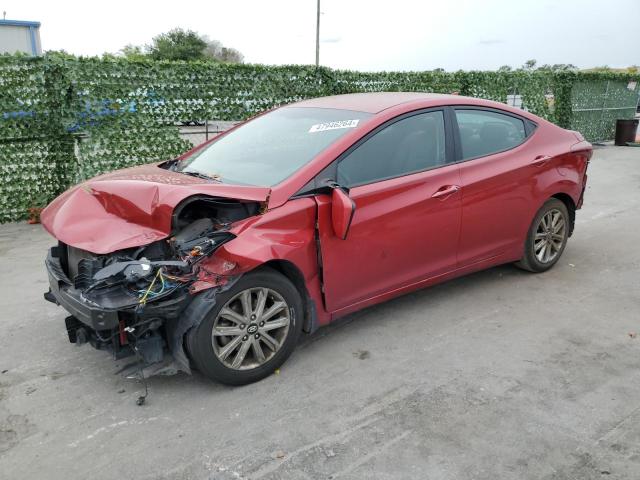 KMHDH4AE0FU377436 - 2015 HYUNDAI ELANTRA SE RED photo 1