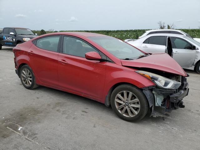 KMHDH4AE0FU377436 - 2015 HYUNDAI ELANTRA SE RED photo 4