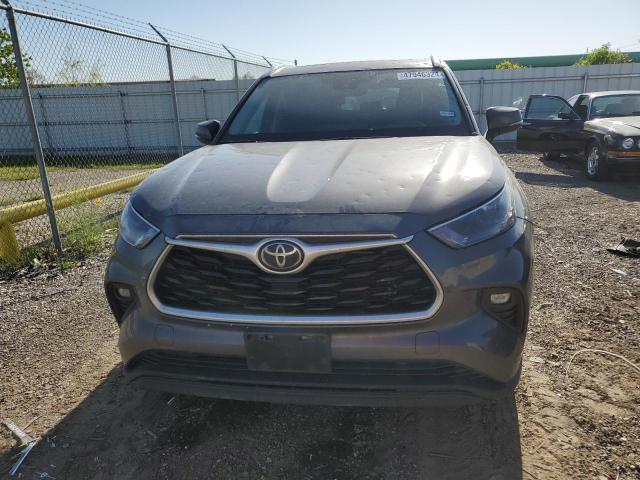 5TDGZRAH0NS538781 - 2022 TOYOTA HIGHLANDER XLE GRAY photo 5