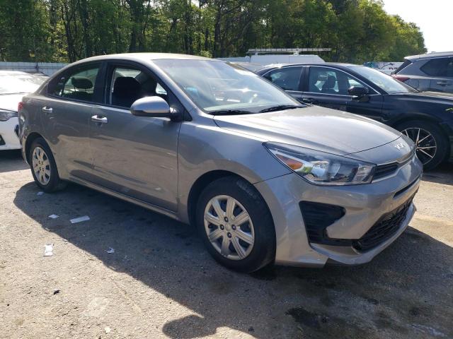 3KPA24AD6NE436972 - 2022 KIA RIO LX GRAY photo 4