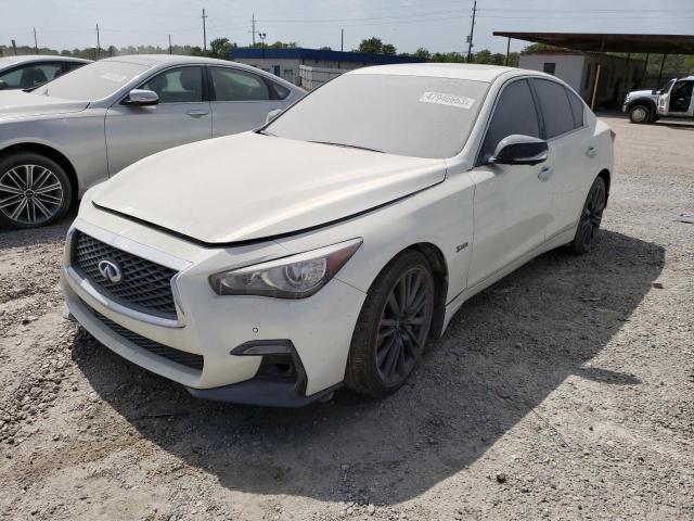 JN1FV7AR7KM801346 - 2019 INFINITI Q50 RED SPORT 400 WHITE photo 1