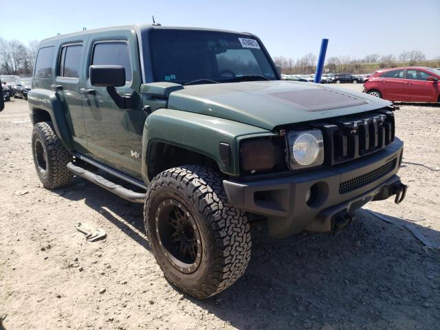 5GTDN136468107385 - 2006 HUMMER H3 GREEN photo 4