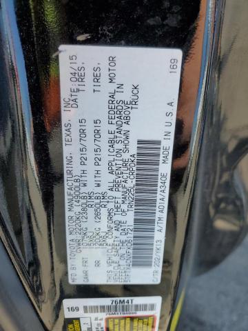 5TFTX4CNXFX061721 - 2015 TOYOTA TACOMA ACCESS CAB Қара фото 12