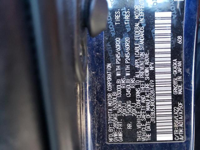 JTEBU5JR0G5287419 - 2016 TOYOTA 4RUNNER SR5/SR5 PREMIUM 蓝色 照片 12