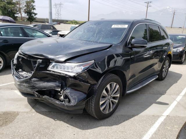 5FRYD4H41EB025762 - 2014 ACURA MDX TECHNOLOGY BLACK photo 1