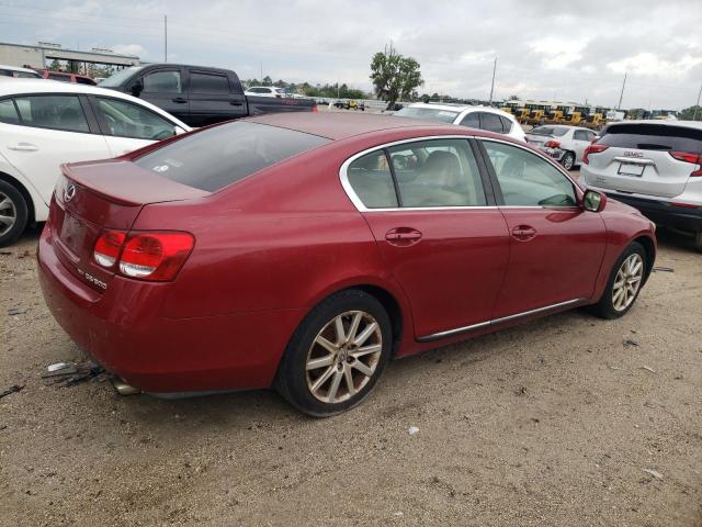 JTHCH96S060006262 - 2006 LEXUS GS 300 RED photo 3