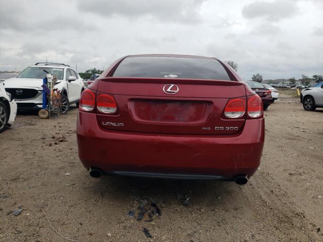 JTHCH96S060006262 - 2006 LEXUS GS 300 RED photo 6