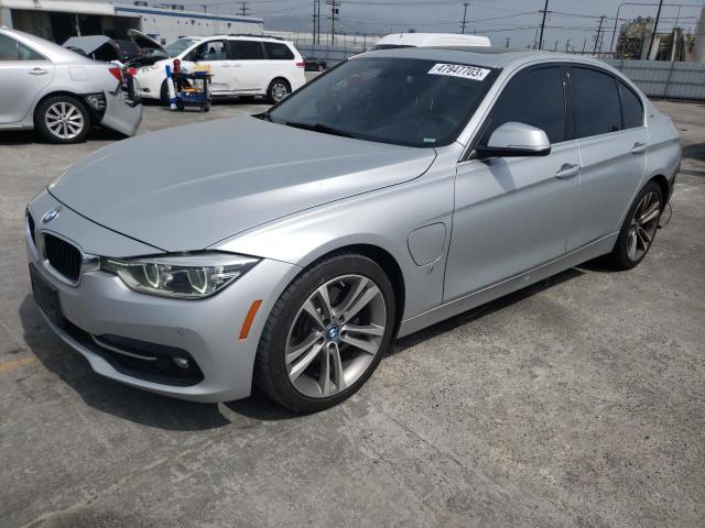 WBA8E1C59HK480070 - 2017 BMW 330E SILVER photo 1