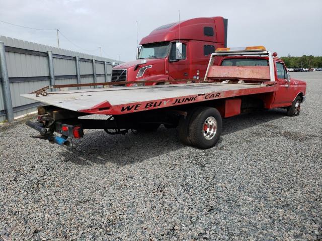 1FDKF37L6HNB09341 - 1987 FORD F-350 RED photo 3