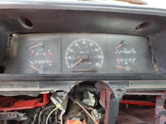 1FDKF37L6HNB09341 - 1987 FORD F-350 RED photo 9