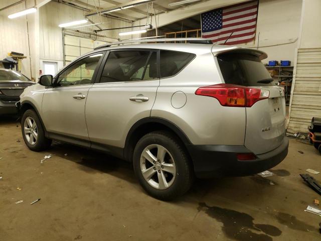 JTMRFREV8EJ005642 - 2014 TOYOTA RAV4 XLE SILVER photo 2