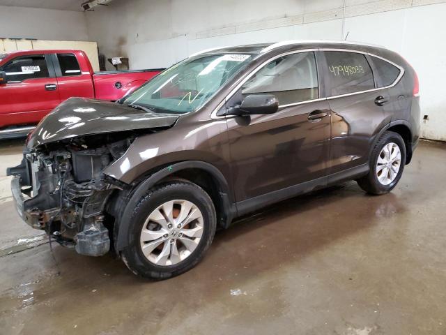 2HKRM4H72EH652505 - 2014 HONDA CR-V EXL BROWN photo 1