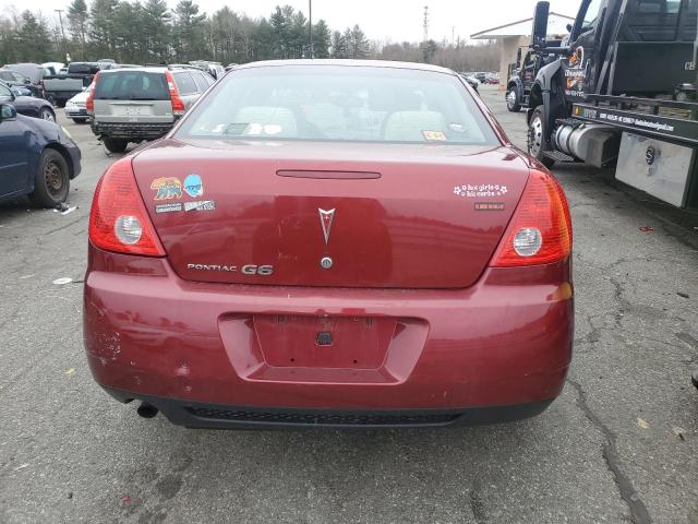 1G2ZJ57B494274949 - 2009 PONTIAC G6 RED photo 6