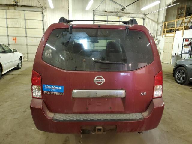 5N1AR18W05C757362 - 2005 NISSAN PATHFINDER LE მუქწითელი ფოტო 6