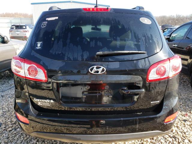 5XYZGDAG9CG129102 - 2012 HYUNDAI SANTA FE GLS BLACK photo 6