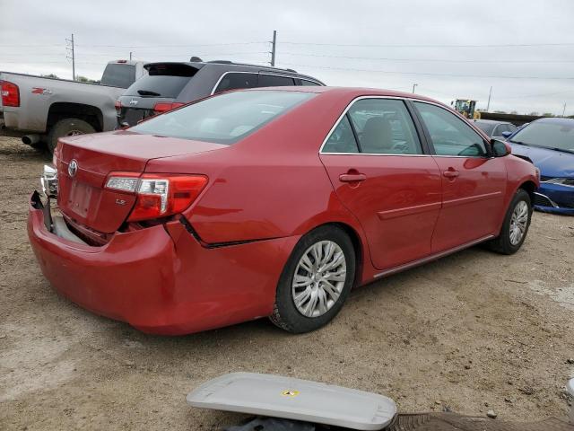 4T1BF1FK8EU745743 - 2014 TOYOTA CAMRY L RED photo 3