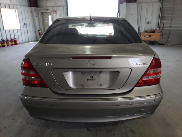 WDBRF81J25F619570 - 2005 MERCEDES-BENZ C 240 4MATIC GRAY photo 6