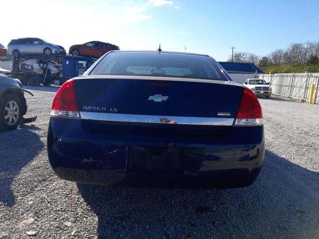 2G1WB58K281300493 - 2008 CHEVROLET IMPALA LS BLUE photo 6