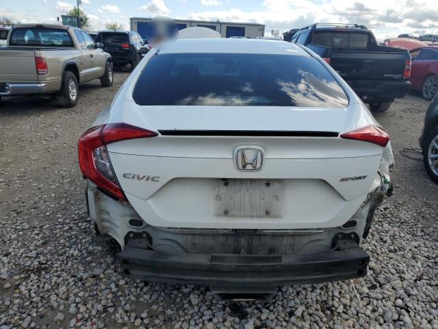 19XFC2F85KE011550 - 2019 HONDA CIVIC SPORT WHITE photo 6