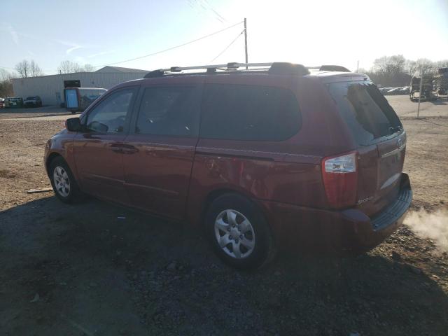 KNDMB233376140225 - 2007 KIA SEDONA EX RED photo 2