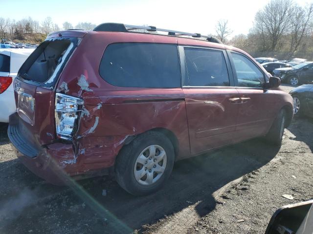 KNDMB233376140225 - 2007 KIA SEDONA EX RED photo 3