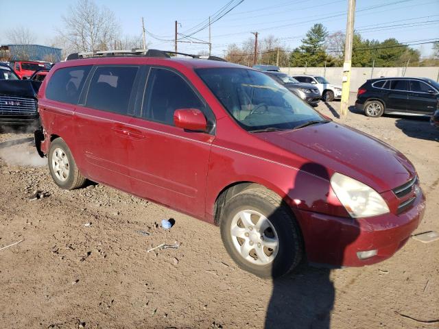 KNDMB233376140225 - 2007 KIA SEDONA EX RED photo 4