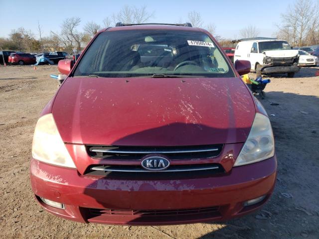 KNDMB233376140225 - 2007 KIA SEDONA EX RED photo 5