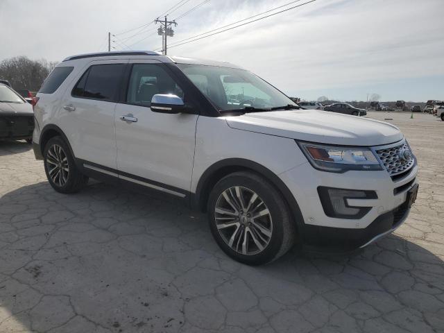 1FM5K8HT8HGD10232 - 2017 FORD EXPLORER PLATINUM WHITE photo 4