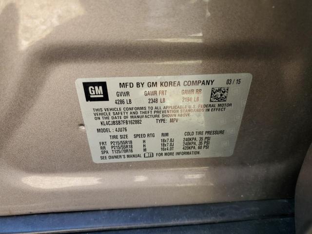 KL4CJBSB7FB162882 - 2015 BUICK ENCORE CONVENIENCE 灰色 照片 13