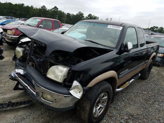5TBRN34121S204738 - 2001 TOYOTA TUNDRA ACCESS CAB SR5 BLACK photo 2