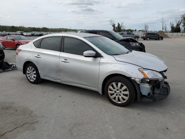 3N1AB7AP2FY368281 - 2015 NISSAN SENTRA S SILVER photo 4